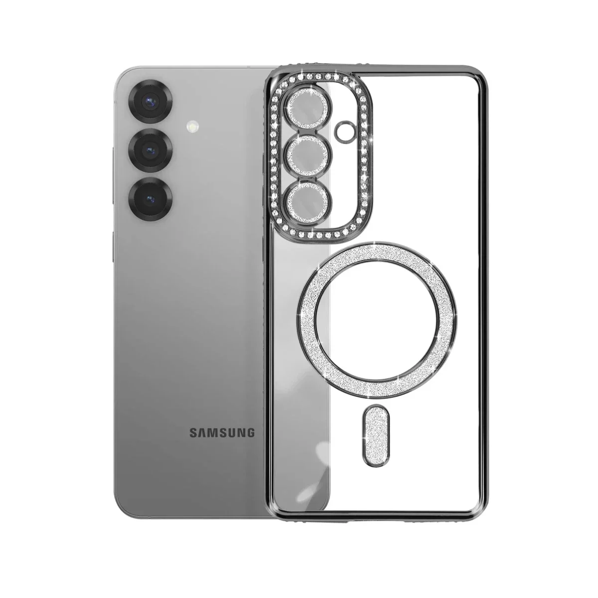 Samsung Galaxy S26 Plus Joke Simli Magneticsafe Kılıf - Siyah görsel 3