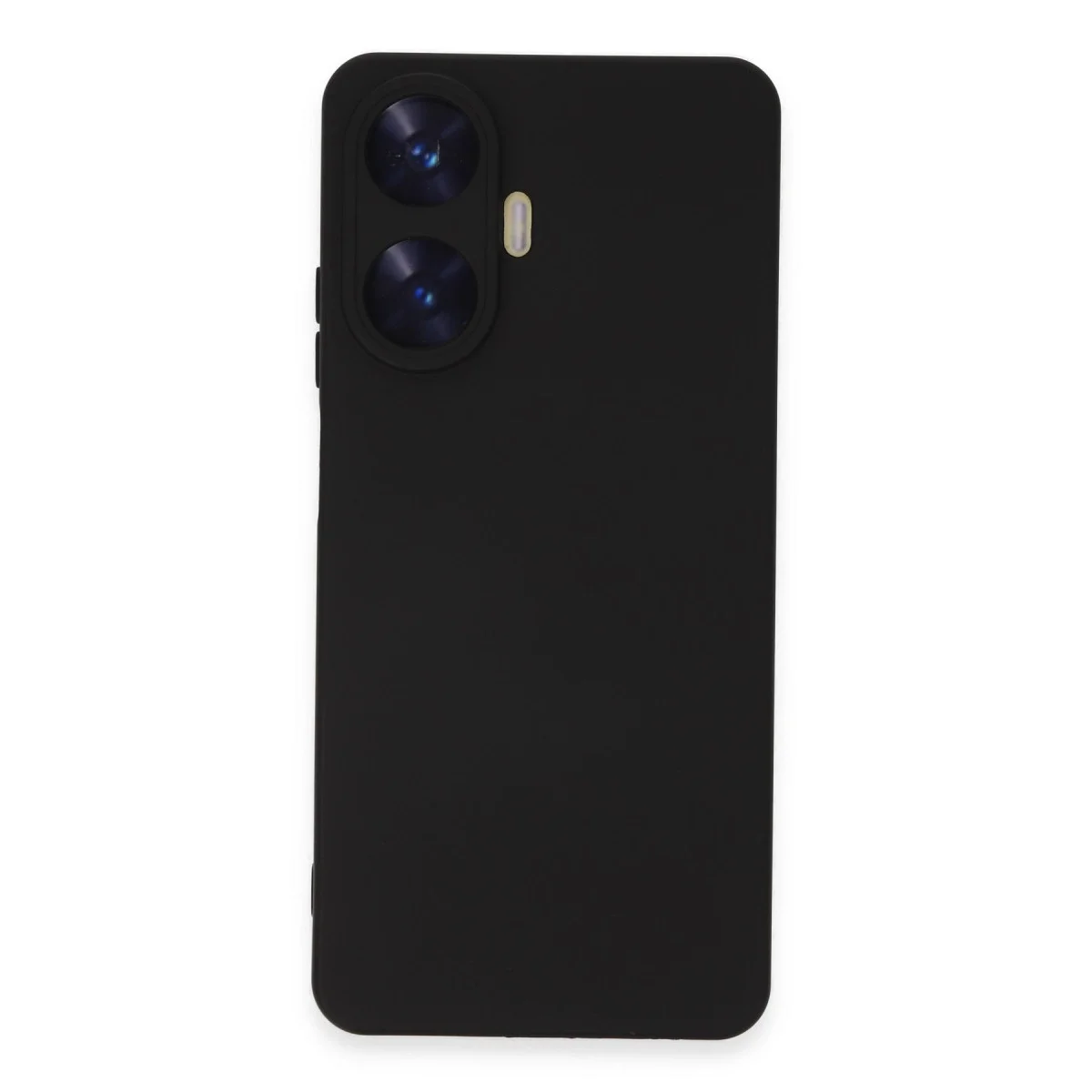 Realme C55 Kılıf Nano İçi Kadife Silikon - Siyah görsel 3