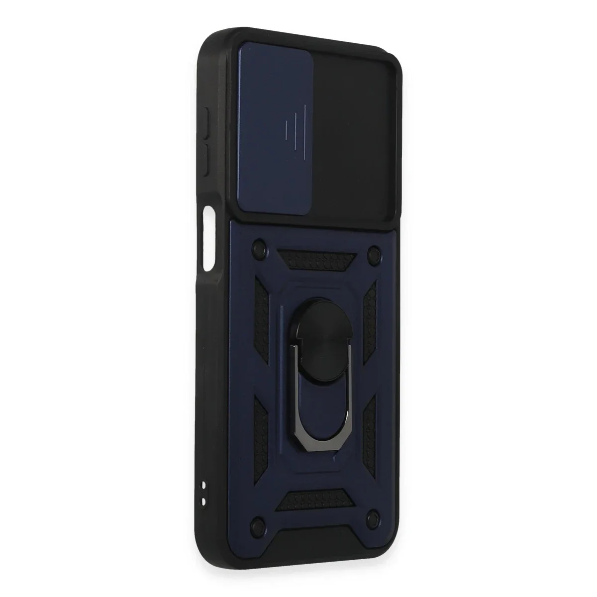 Samsung Galaxy M34 5G Kılıf Pars Lens Yüzüklü Silikon - Lacivert görsel 3