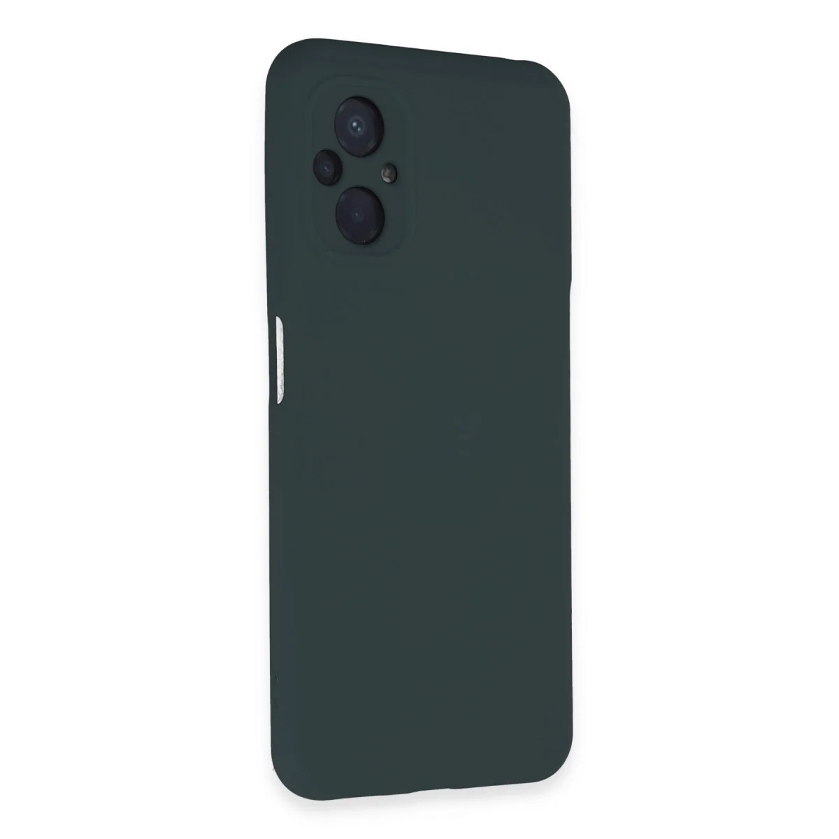 Xiaomi Poco M5 Kılıf Nano İçi Kadife Silikon - Koyu Yeşil görsel 2