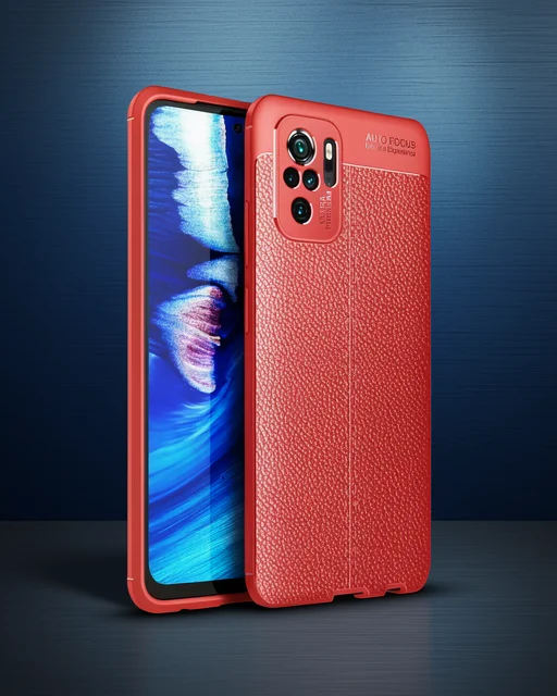 Xiaomi Redmi Note 10 Kılıf Auto Focus Kapak - Kırmızı