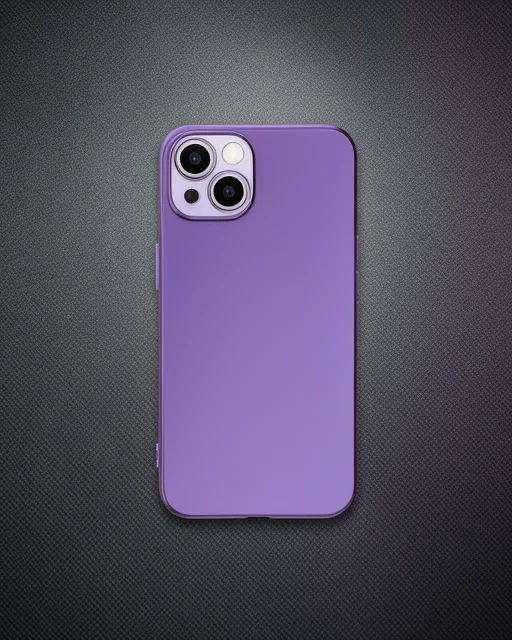 Apple İphone 15 Kılıf Volet Silikon - Mor