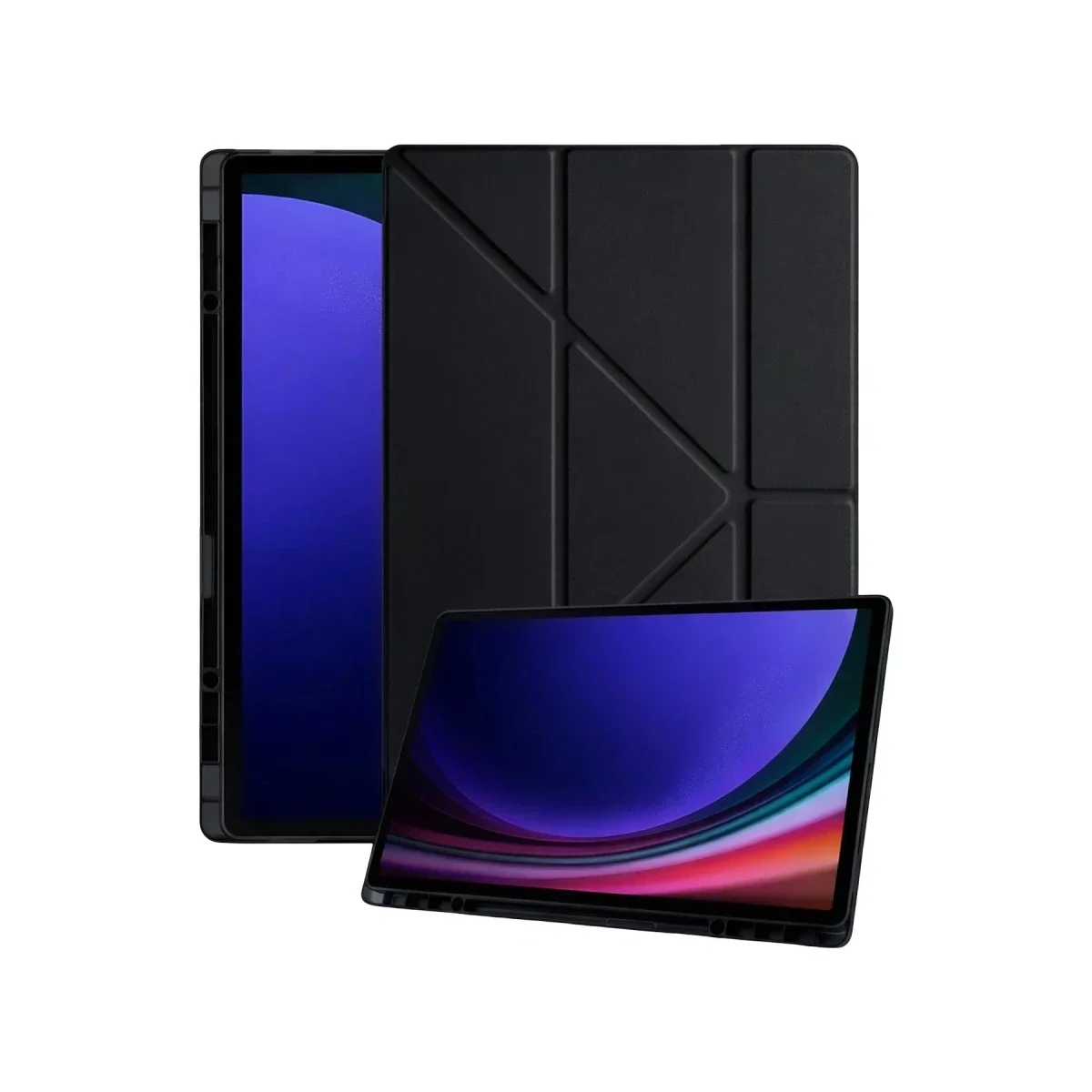 Samsung Galaxy Tab A11 Kalemlikli Mars Tablet Kılıfı - Siyah