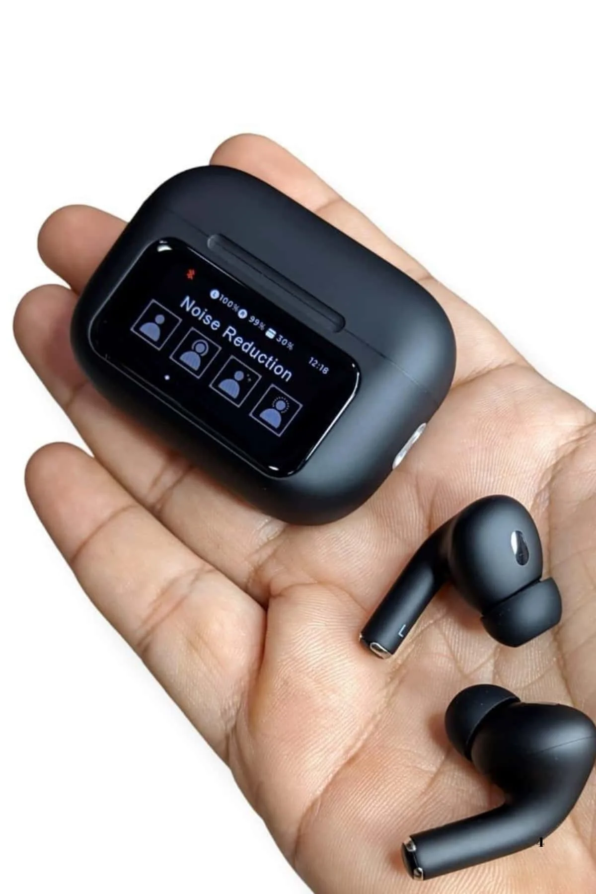 Yeni Nesil ANC Özellikli Çağrı Cevaplayan Dokunmatik Ekranlı Bluetooth Kulaklık Siyah Yeni Nesil görsel 4
