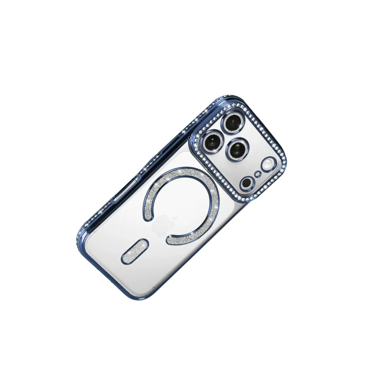 Apple İphone 17 Pro Joke Simli Magneticsafe Kılıf - Mavi görsel 4