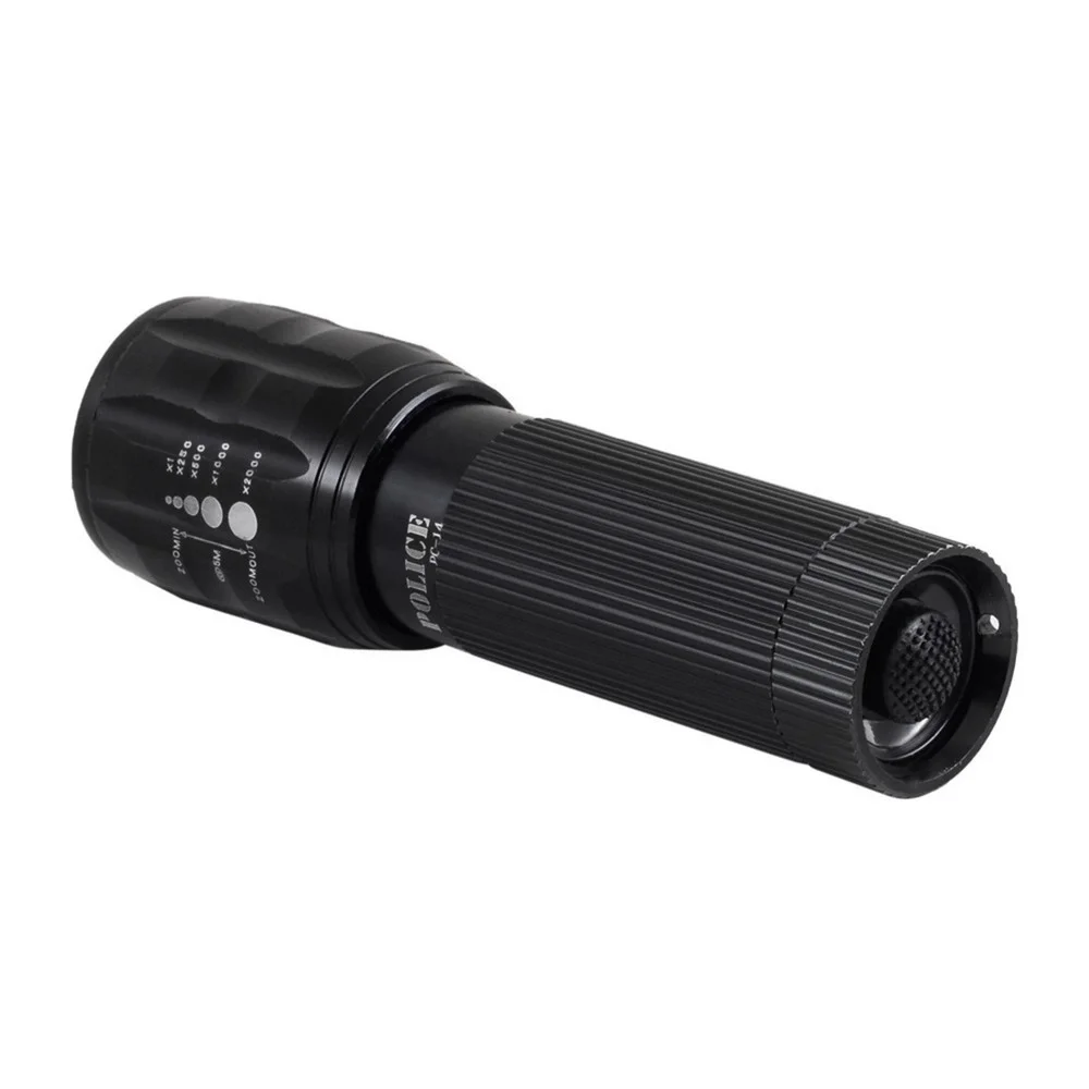 PC-14 Pilli Mini El Feneri Zoomlu Cep Tipi Güçlü LED görsel 2