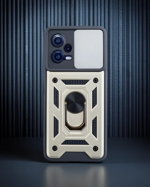 Xiaomi Redmi Note 12 5g Kılıf Pars Lens Yüzüklü Silikon - Gold