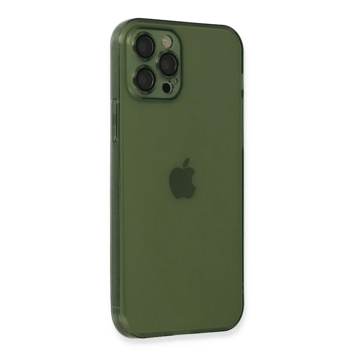 Apple İphone 12 Pro Kılıf Fly Lens Silikon - Yeşil görsel 2
