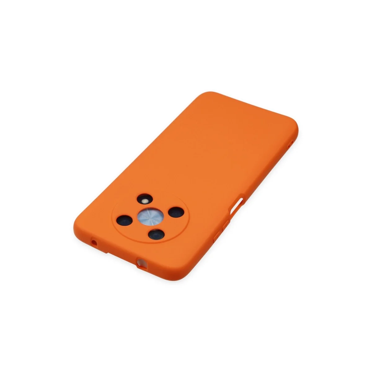 Huawei Nova Y90 Kılıf Nano İçi Kadife Silikon - Turuncu görsel 4