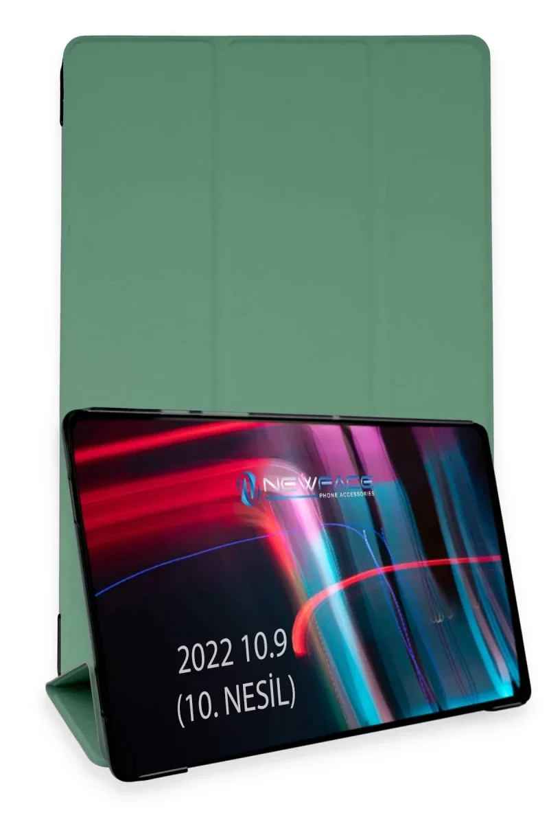 Apple iPad 2025 10.9 10.Nesil (A16) Kılıf Tablet Smart Kılıf - Koyu Yeşil