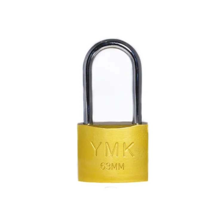 YMK Eko Sarı Boyalı Uzun Kancalı Asma Kilit 63mm