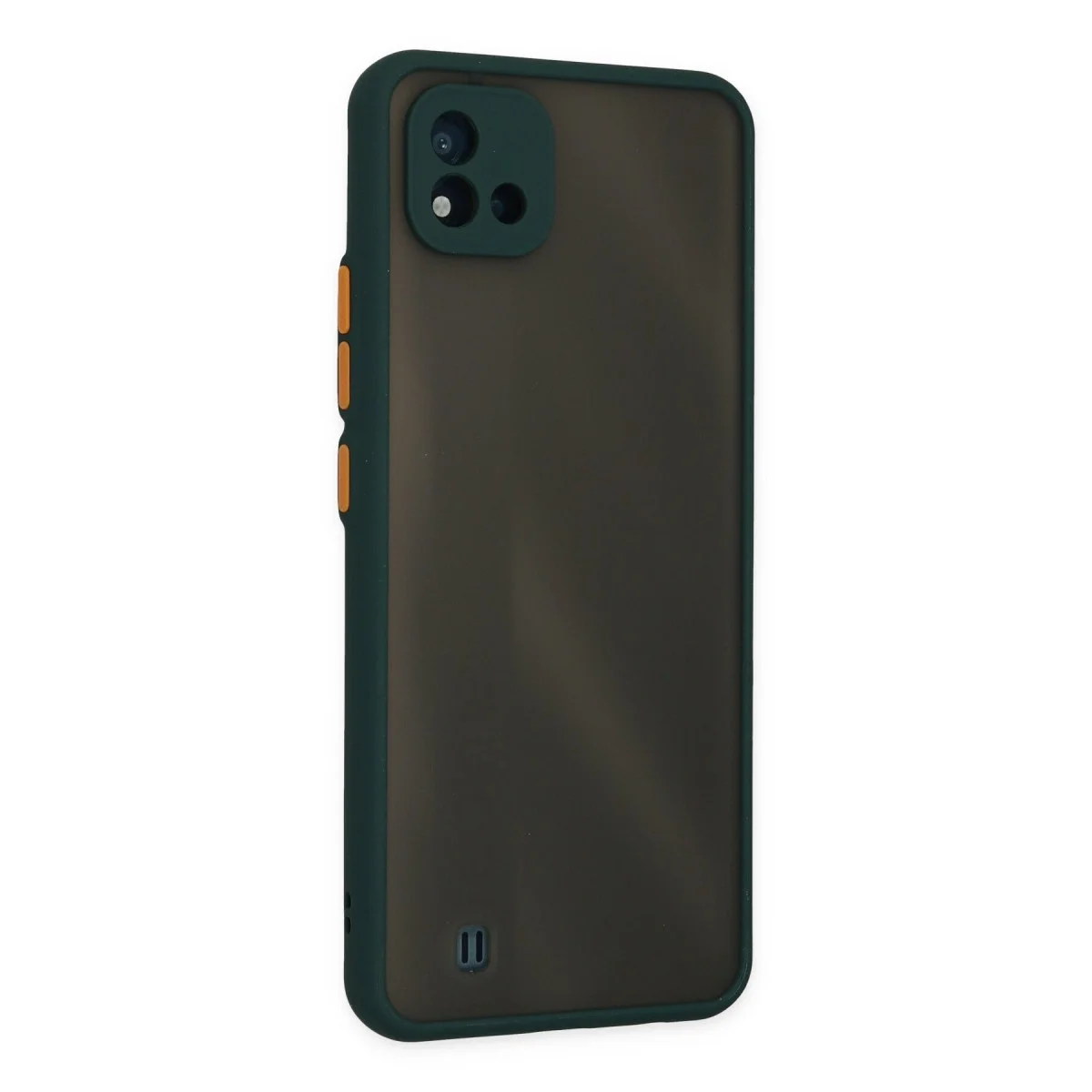 Realme C11 2021 Kılıf Montreal Silikon Kapak - Yeşil görsel 3