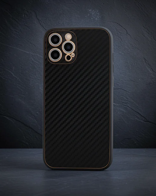 Apple İphone 12 Pro Kılıf Coco Karbon Silikon - Siyah
