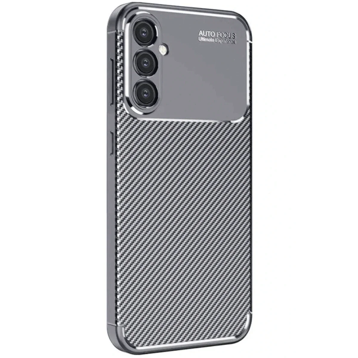Samsung Galaxy S25 Plus Kılıf Auto Focus Karbon Kapak - Gri
