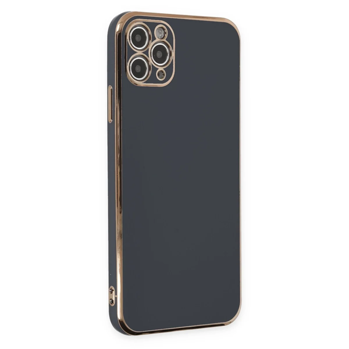 Apple İphone 11 Pro Max Kılıf Volet Silikon - Siyah