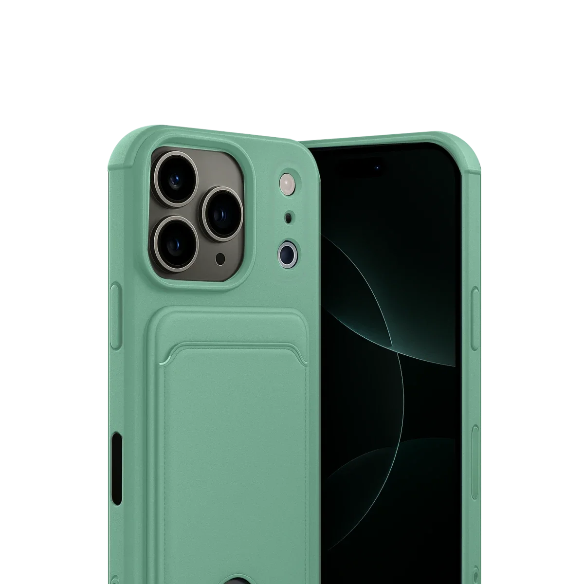Apple iPhone 17 Pro Kelvin Kartvizitli Silikon - Açık Yeşil görsel 2