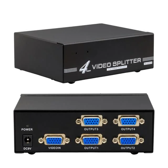 PM-6228 4 Portlu 250 Mhz Monitör Çoklayıcı VGA Splitter Dağıtıcı görsel 5