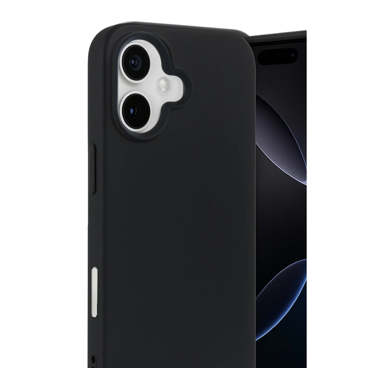 Apple İphone 17 Nano İçi Kadife Silikon - Siyah görsel 3