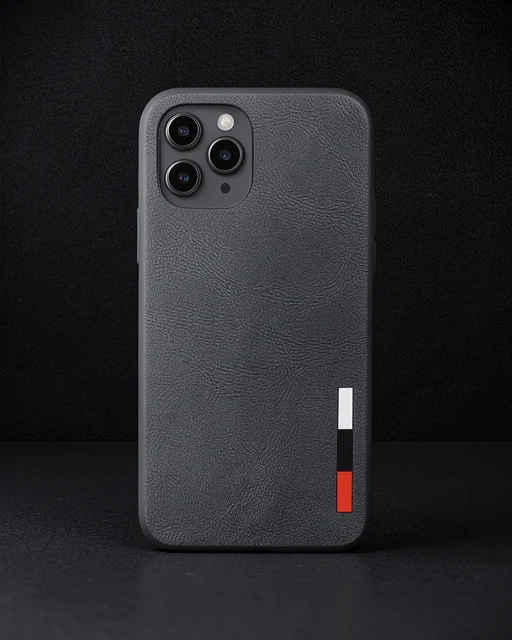 Apple İphone 11 Pro Max Kılıf Loop Deri Silikon - Siyah