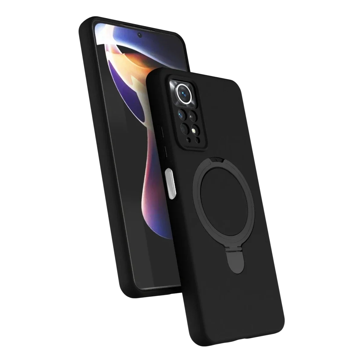 Xiaomi Redmi Note 12 Pro 4G Regal Magsafe Standlı Kapak - Siyah görsel 2