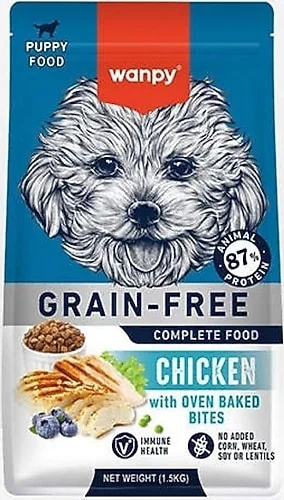 Tahılsız tavuklu Yavru köpek maması 1, 5 kg wanpy