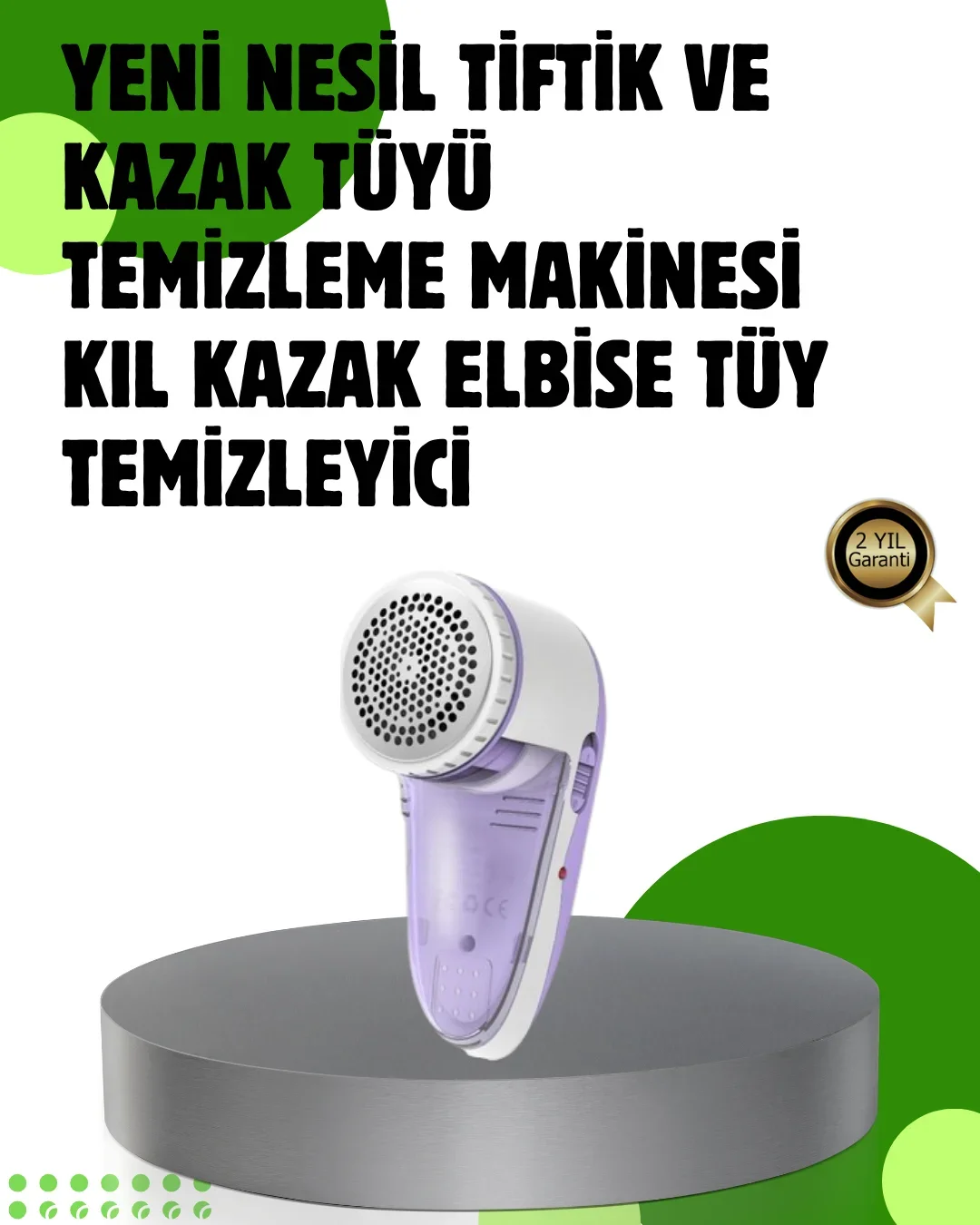 Pamuk Tiftik Tüy Tezleme Makinesi 5W – 3 Bıçaklı Sistem