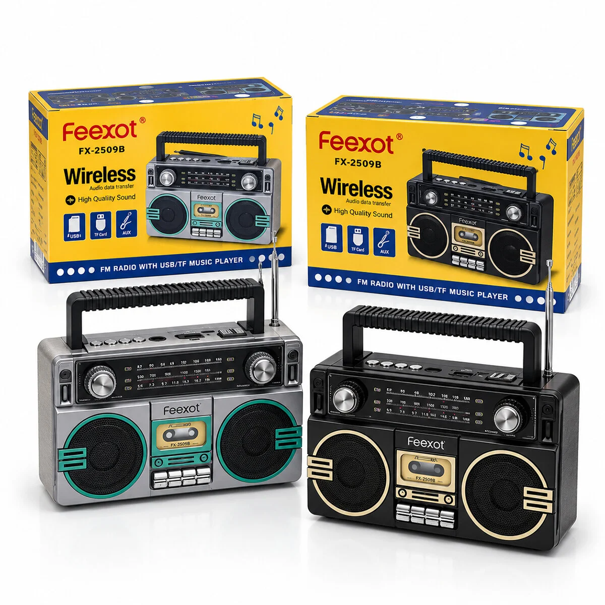 PL-4729 Şarjlı - Hoparlör Bluetooth İbreli Fm Radyo MP3 Usb - Tf Player Speaker FX-2509B