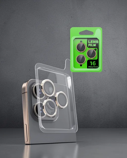 Apple İphone 16 Pro Max Raze Metal Kamera Lens - Desert