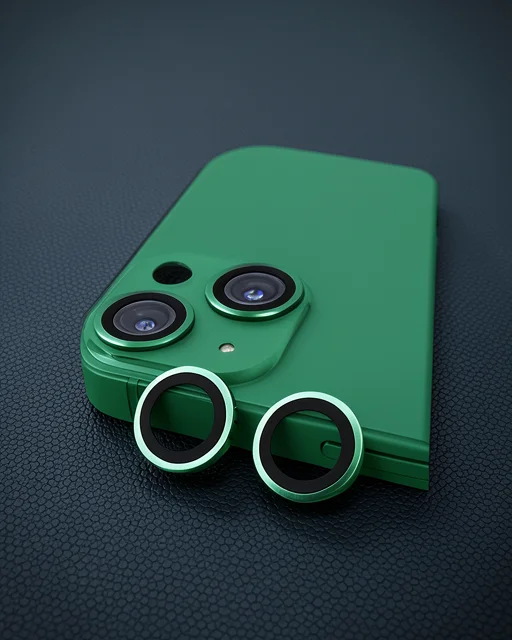 Apple İphone 13 Mini Raze Metal Kamera Lens - Yeşil