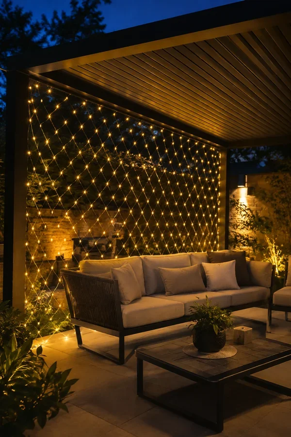 LED File Işık Dekoratif Ağ LED Aydınlatma İç Mekan Balkon Bahçe Süsü Yeni Nesil görsel 3