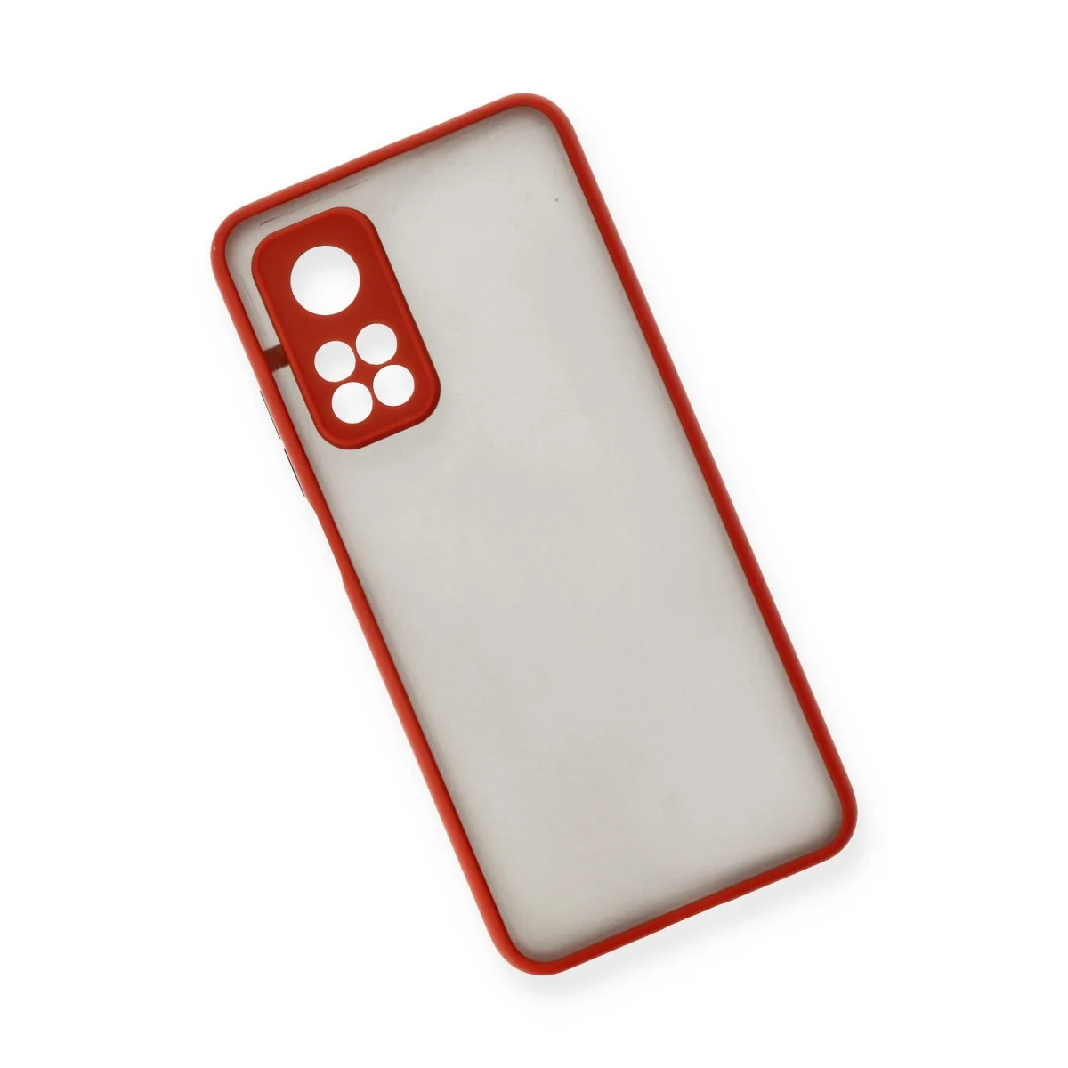 Xiaomi Mi 10t Kılıf Montreal Silikon Kapak - Kırmızı görsel 3