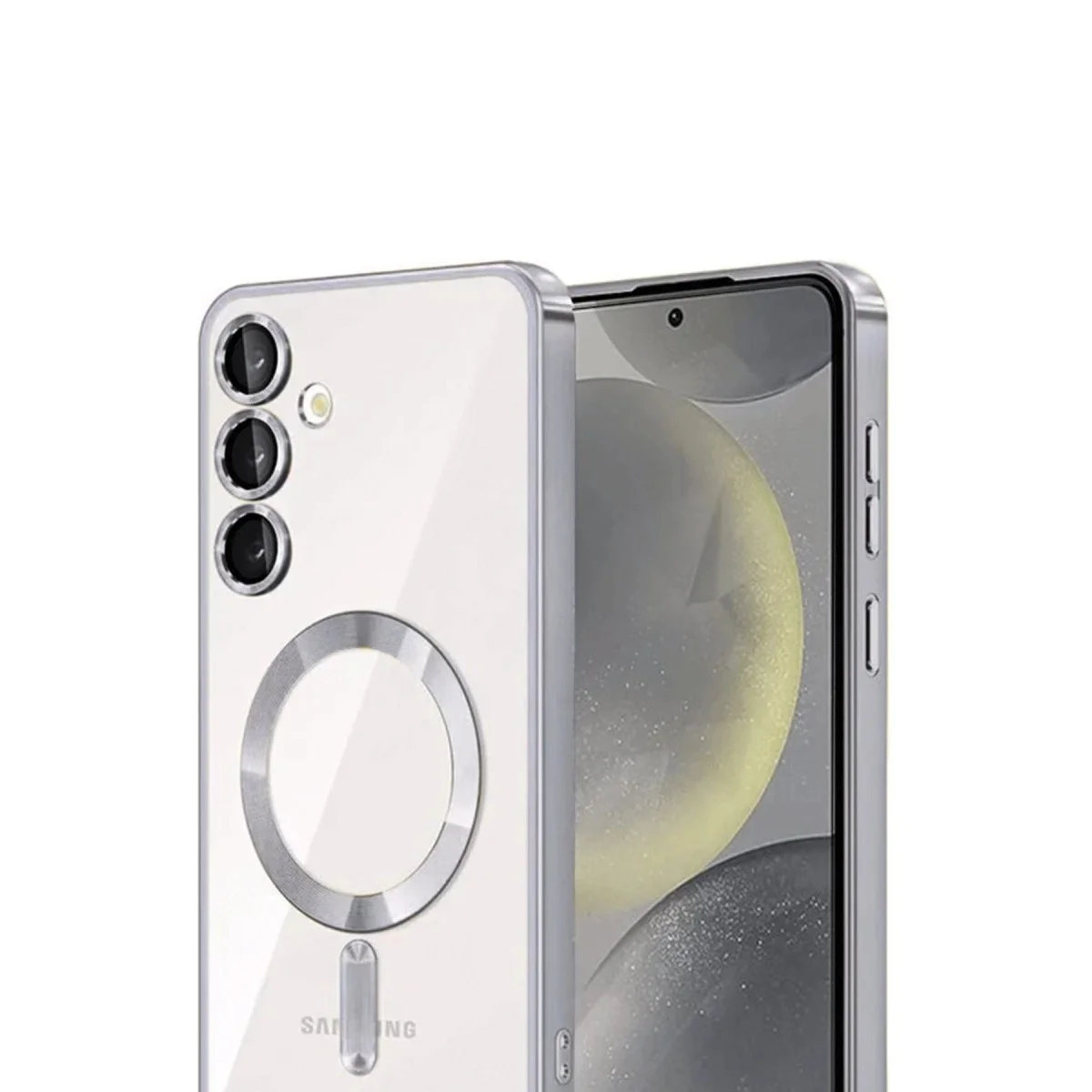 Samsung Galaxy A56 Kross Magneticsafe Kapak - Gümüş görsel 2