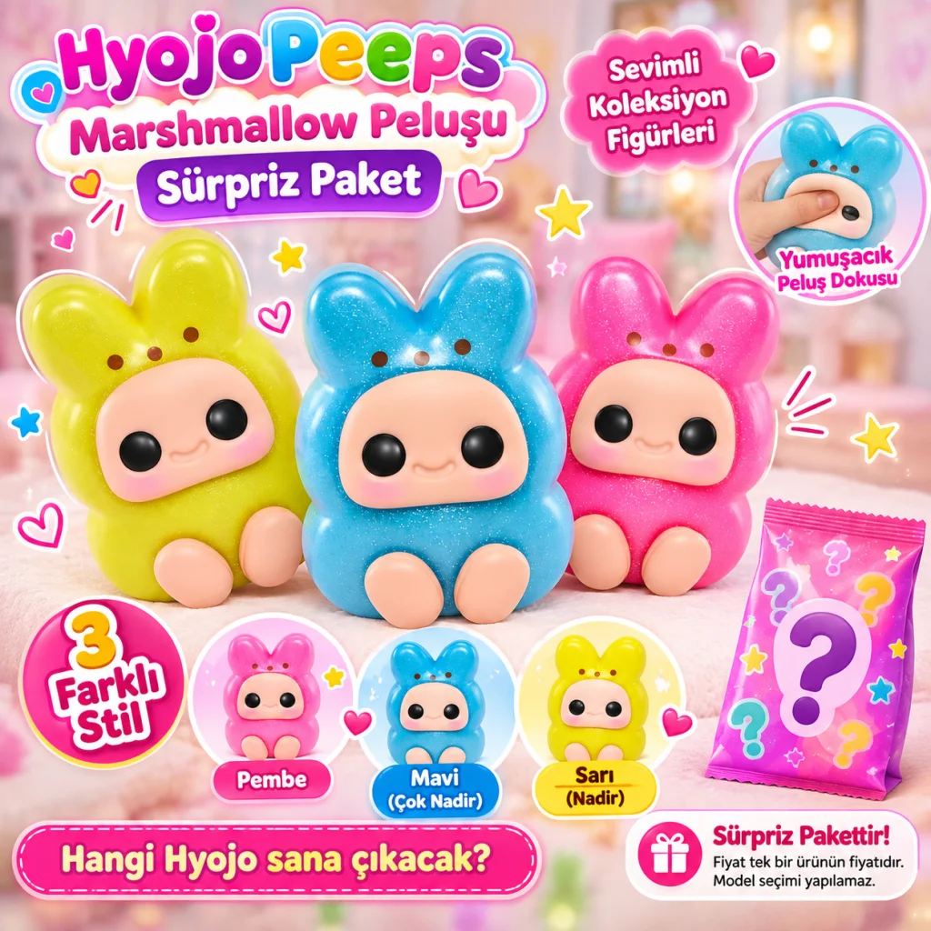 Marshmallow Peluşu Sürpriz Paket(ADET FİYATIDIR) görsel 5