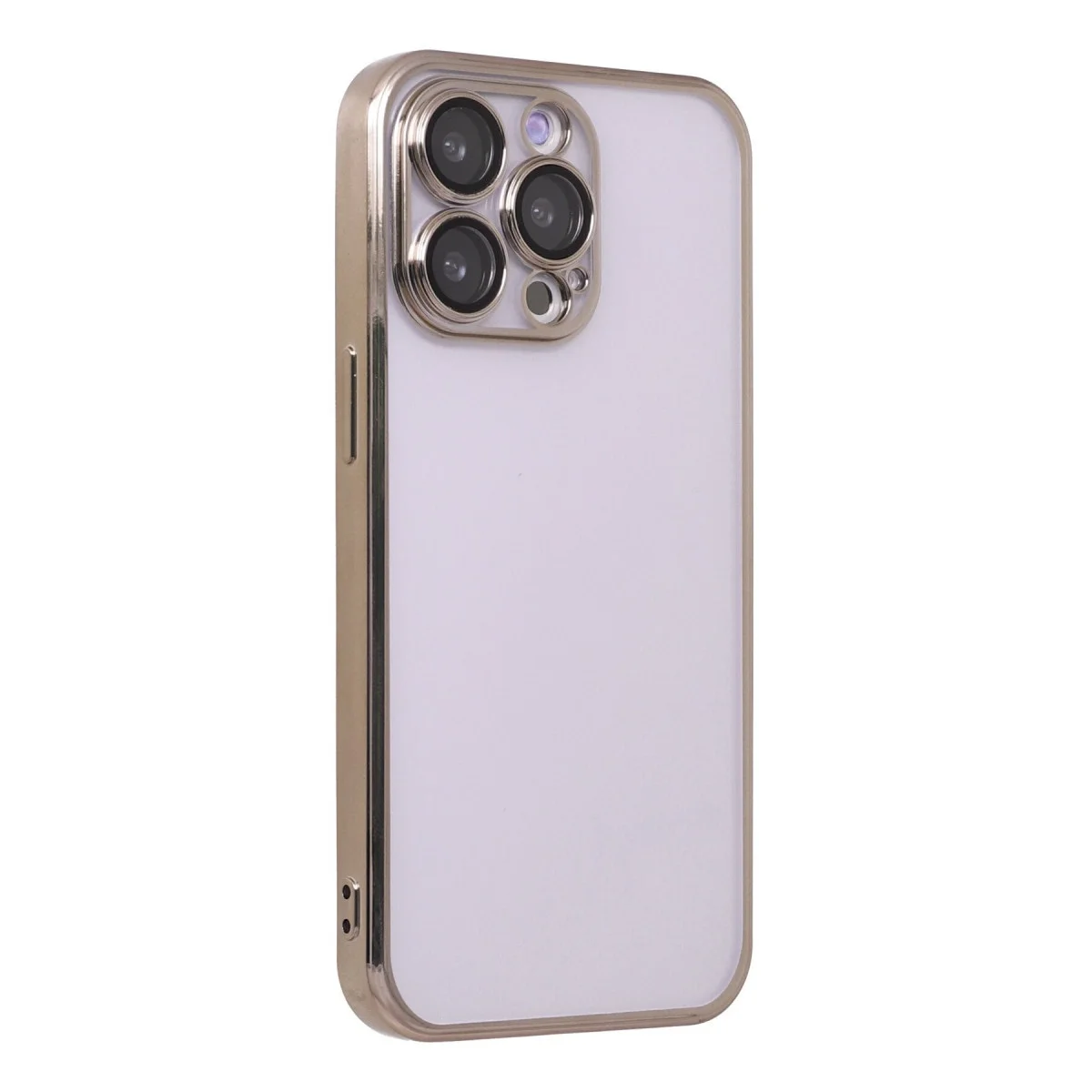 Apple İphone 13 Pro Kılıf Razer Lensli Silikon - Gold görsel 3