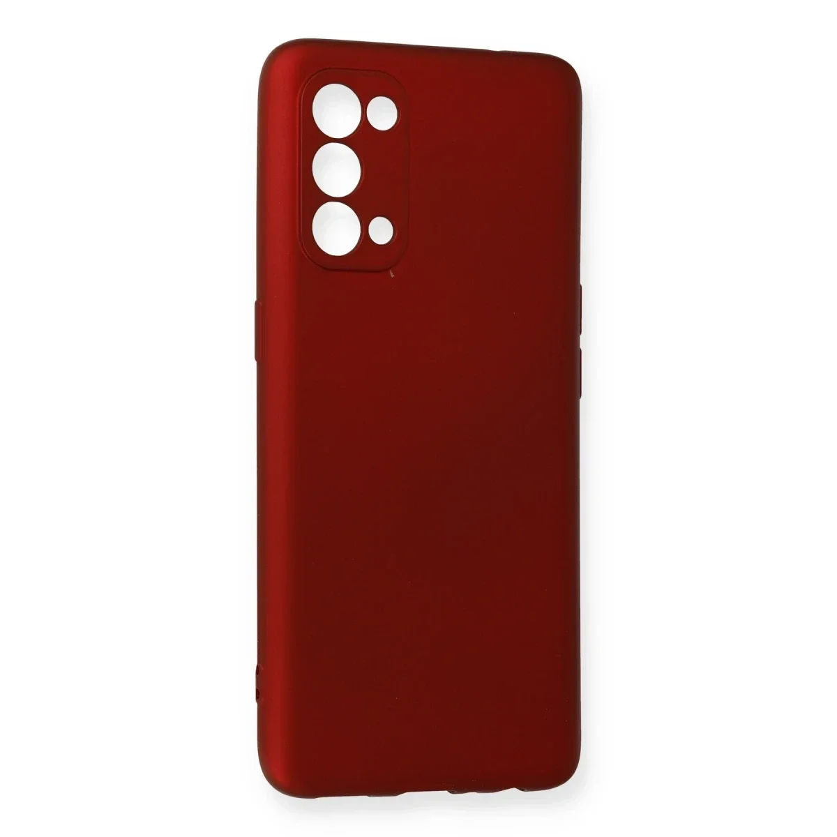 Oppo Reno 5 Kılıf First Silikon - Bordo görsel 2