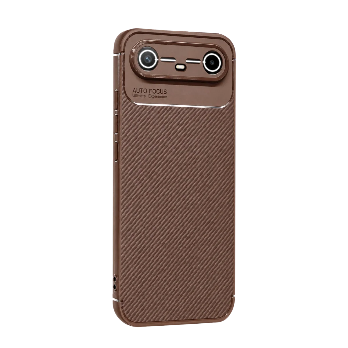 Tecno Spark Slim 5g Auto Focus Karbon Kapak - Kahverengi görsel 3