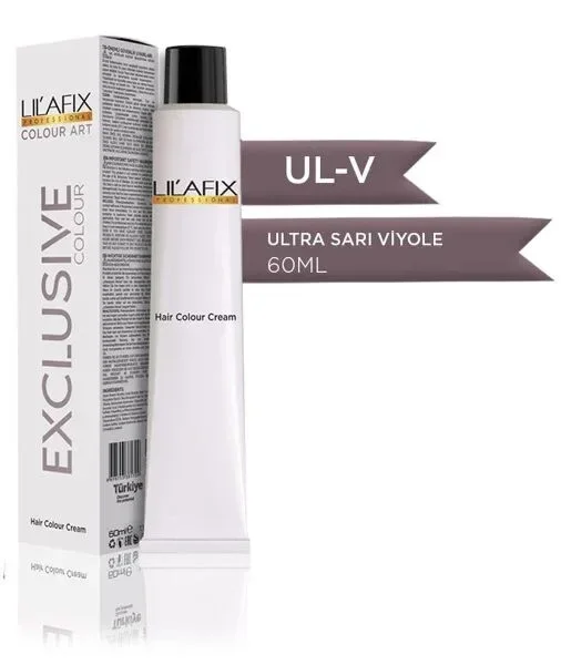 Lilafix Krem Profesyonel Tüp Saç Boyası 60ml - UL-V Exclusive Ultra Sarı Viyole