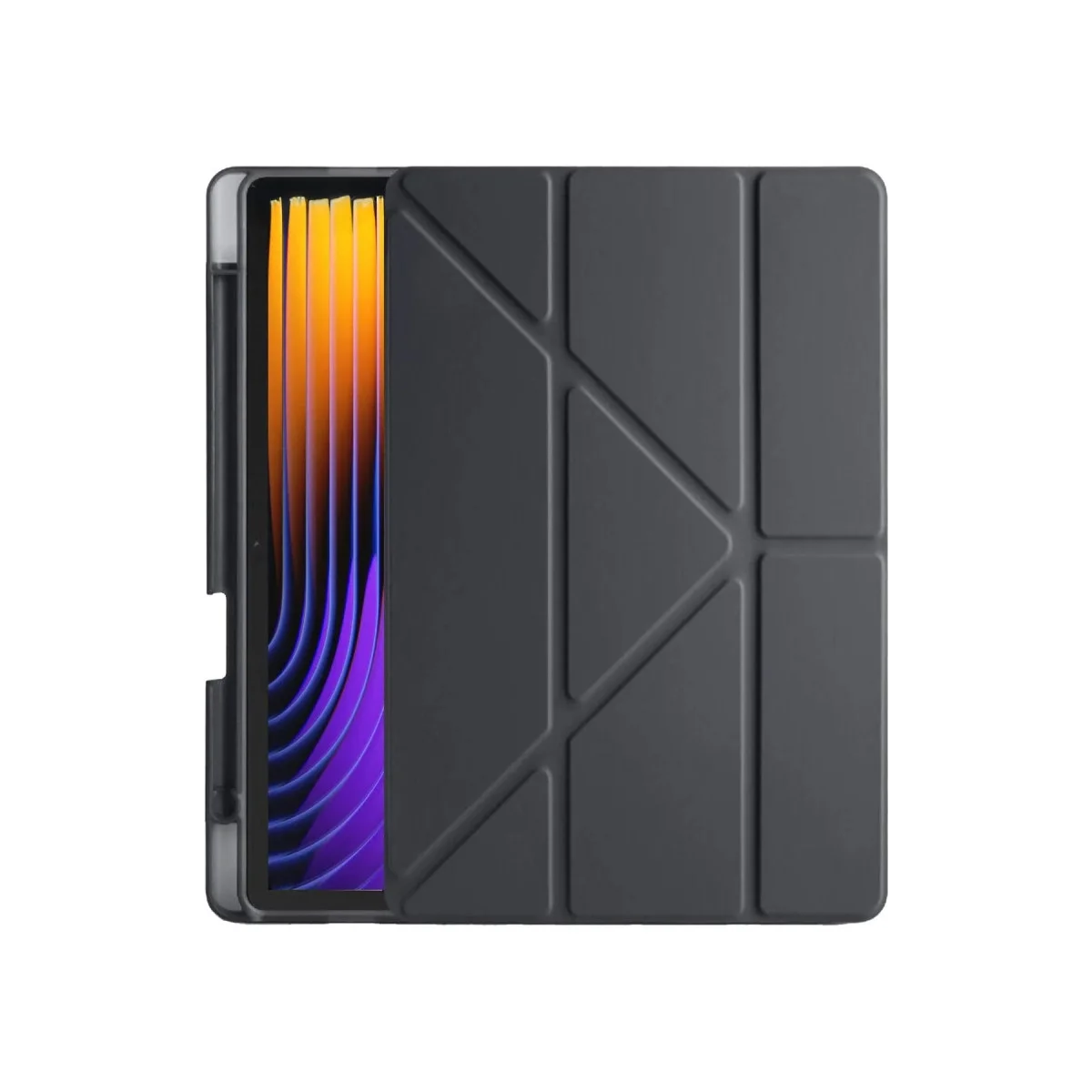 Xiao Pad 7 Pro Kılıf Kalemlikli Mars Tablet Kılıfı - Siyah