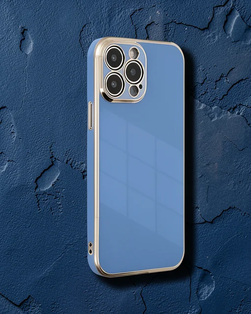 Apple İphone 15 Pro Kılıf Volet Silikon - Mavi