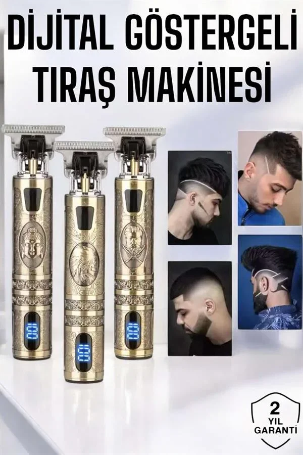 Tıraş Makinesi Çizik Tıraş Paslanmaz Çelik Uzun Ömürlü Şarjlı görsel 2