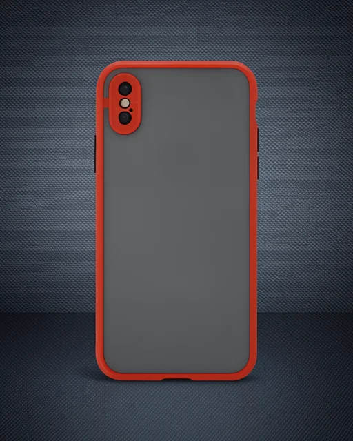 Apple İphone X Kılıf Montreal Silikon Kapak - Kırmızı