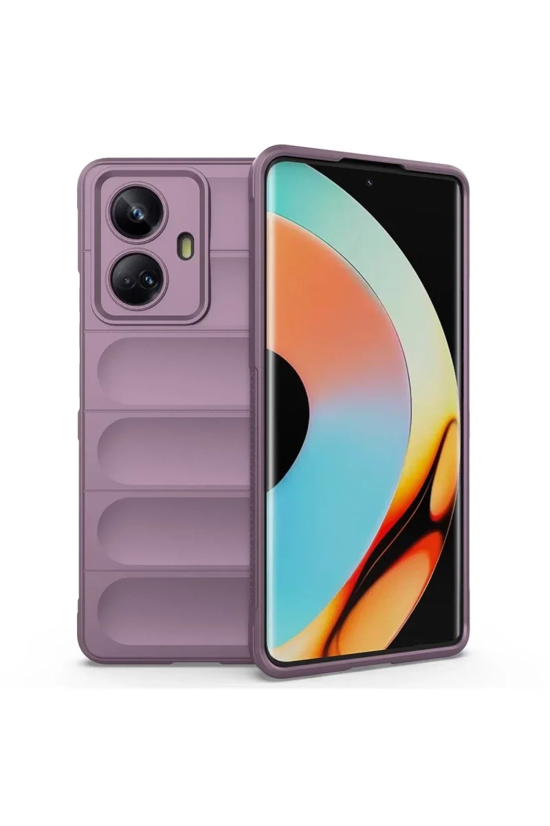 Realme 10 Pro 5G Kılıf Optimum Silikon - Mor