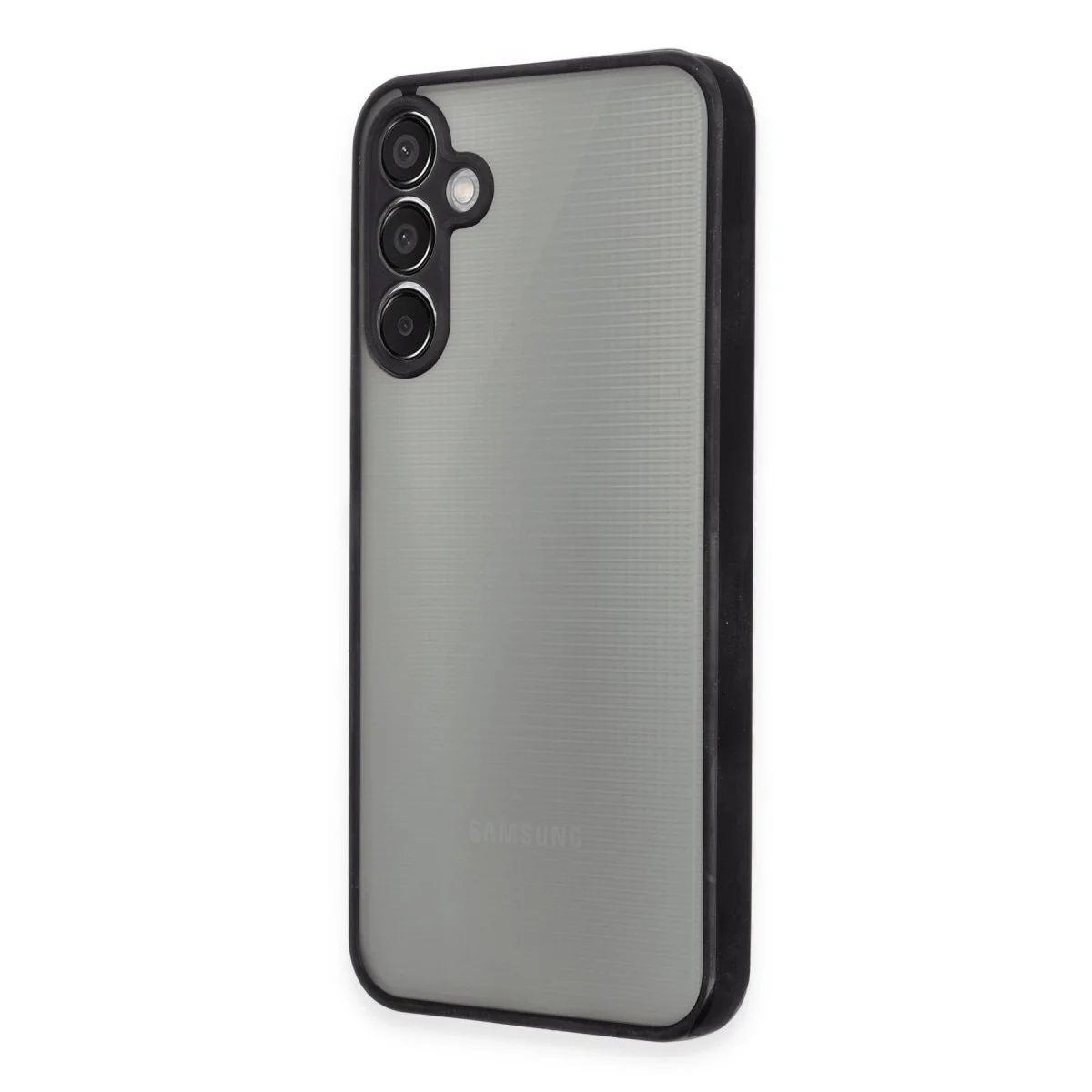 Samsung Galaxy M15 Kılıf Montreal Silikon Kapak - Siyah görsel 2