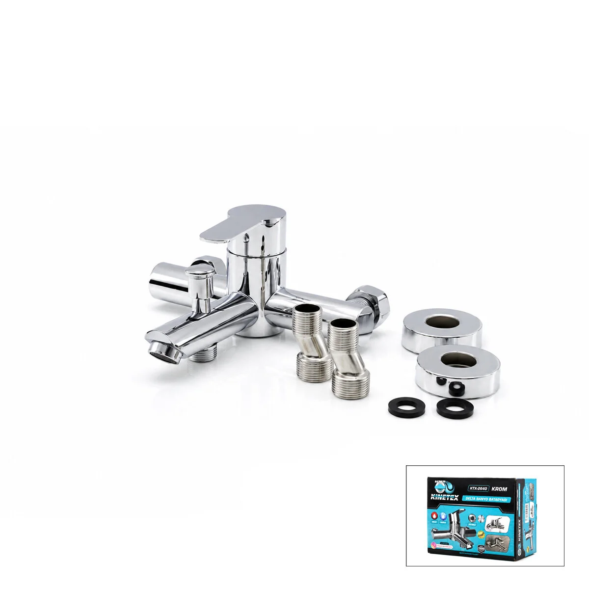 Krom Delta Banyo Bataryası Aç Kapa KTX-2640