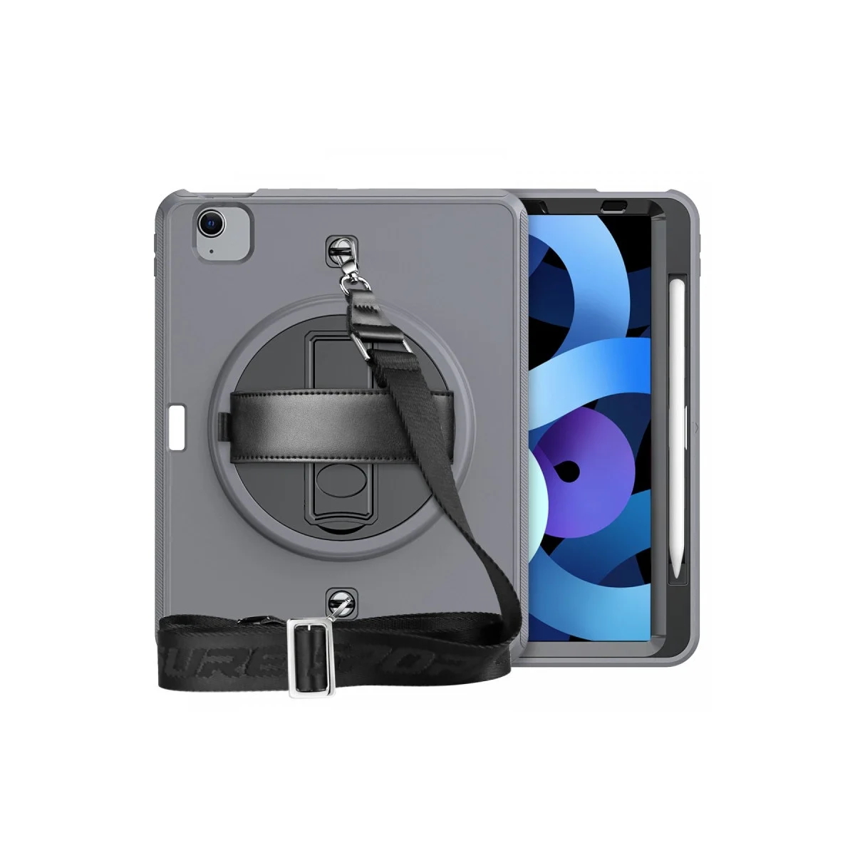 Apple İpad Pro 11 (2020) Kılıf Strap-c Otterbox Tablet Kapak - Gri görsel 2