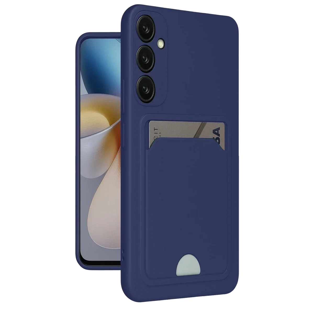 Samsung Galaxy M15 Kelvin Kartvizitli Silikon - Lacivert görsel 3