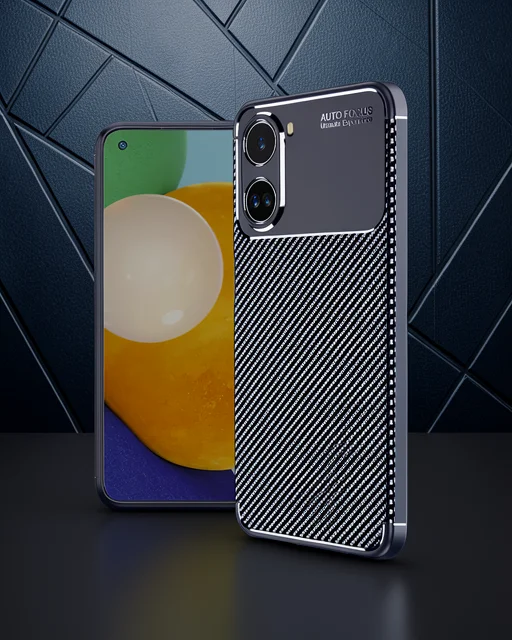 Xiaomi Poco X7 Pro Kılıf Auto Focus Karbon Kapak - Lacivert