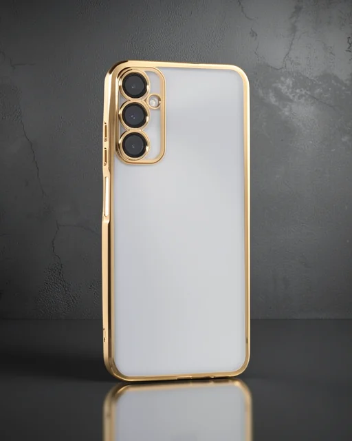 Samsung Galaxy A05s Kılıf Razer Lensli Silikon - Gold