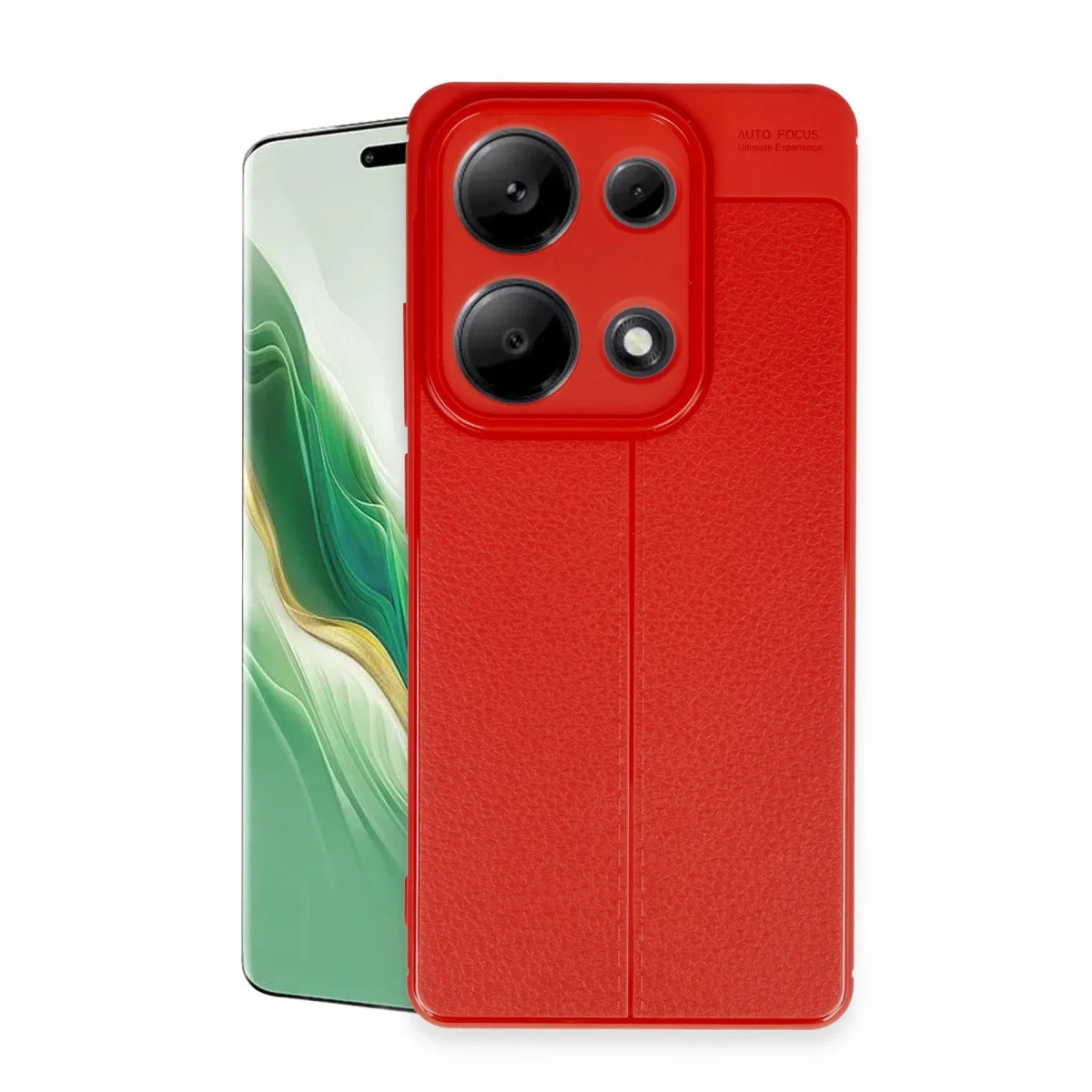 Xiao Red Note 13 Pro 4g Kılıf Auto Focus Kapak - Kırmızı