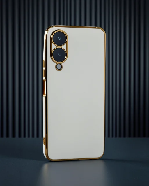 Vivo Y17s Kılıf Volet Silikon - Beyaz
